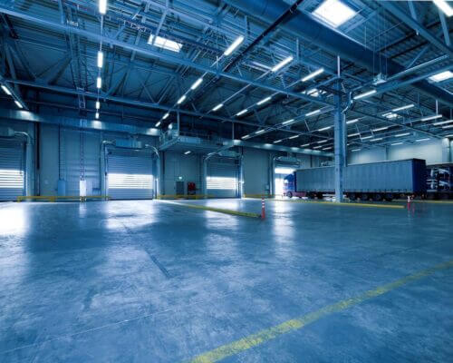 Picture of an empty warehouse